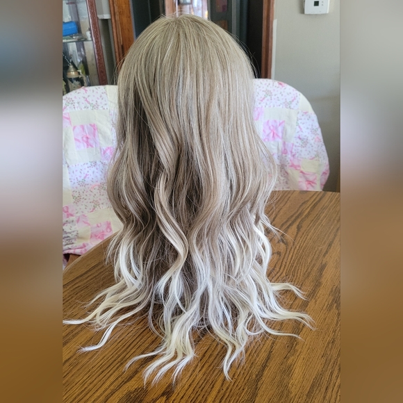 Rebel Gypsy Ombre Wig! Lacefront! Ash to Platinum Blonde 😍 - Picture 10 of 12